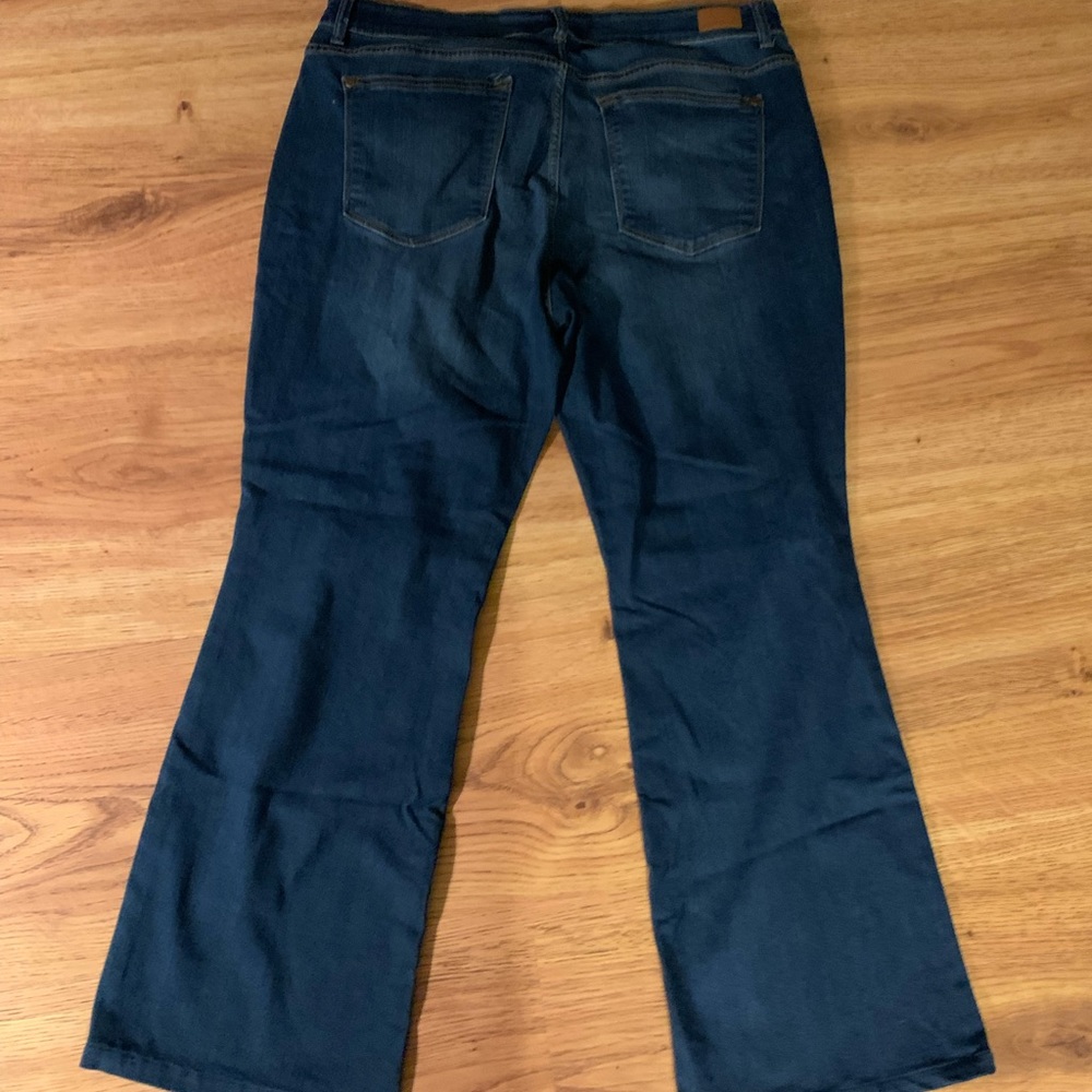 Judy Blue, boot cut, dark denim.